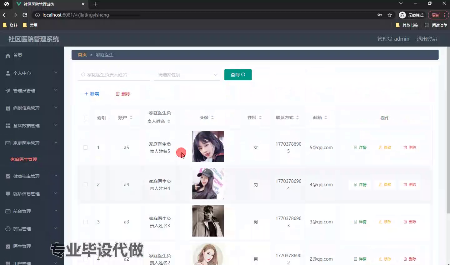 springboot社区医院管理系统