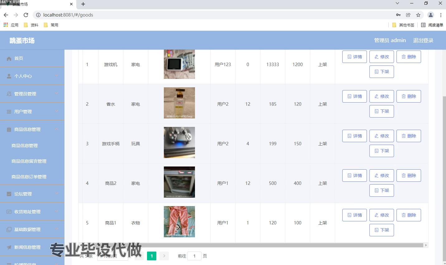 weixin基于微信小程序的跳蚤市场设计与实现