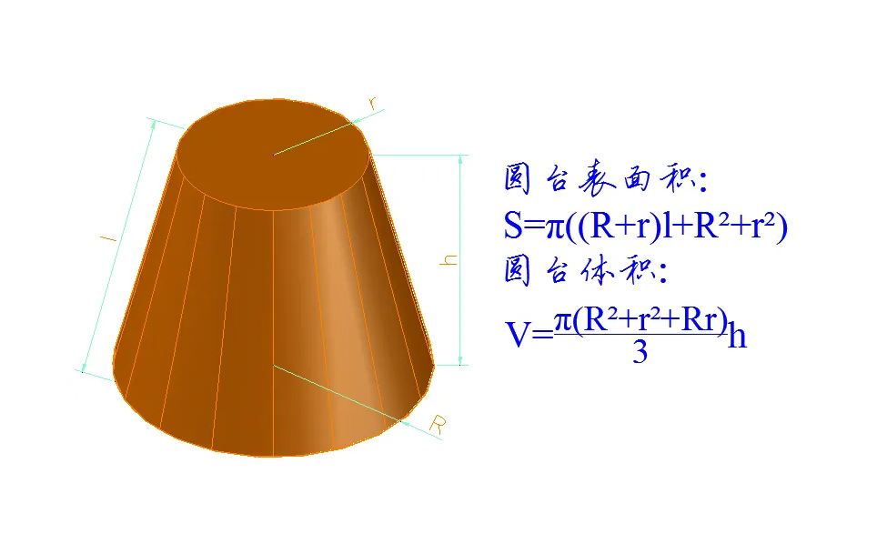 圆台体积公式