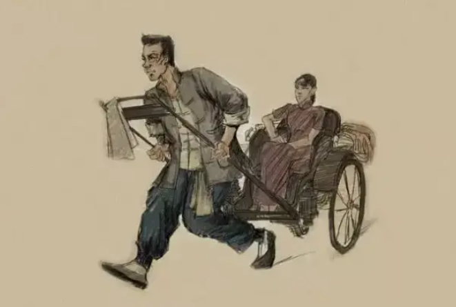 骆驼祥子的三起三落分别是什么