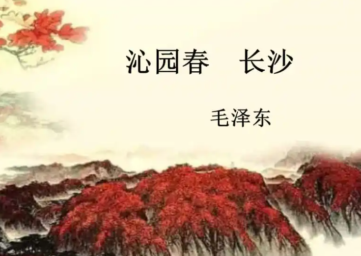沁园春长沙的作者是谁