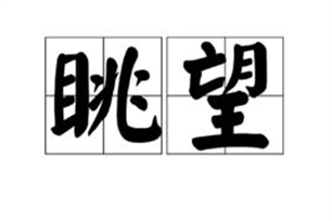 眺望的意思解释