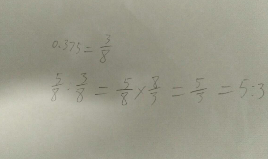0.375等于几分之几？