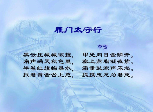 雁门太守行的作者是谁