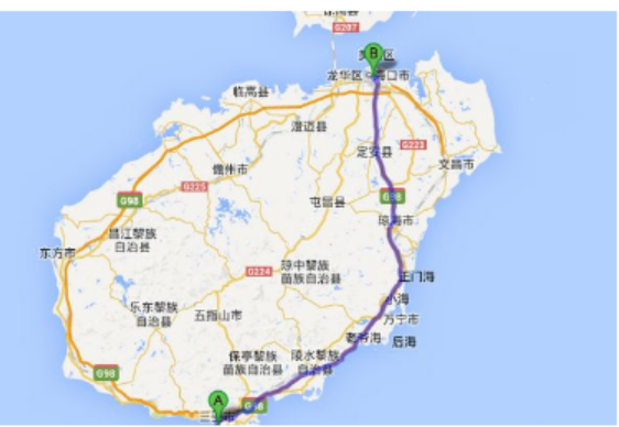 海口到三亚多少公里