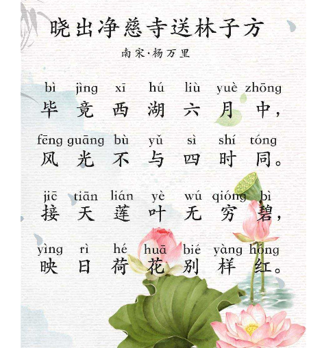 晓出净慈寺送林子方的晓是什么意思