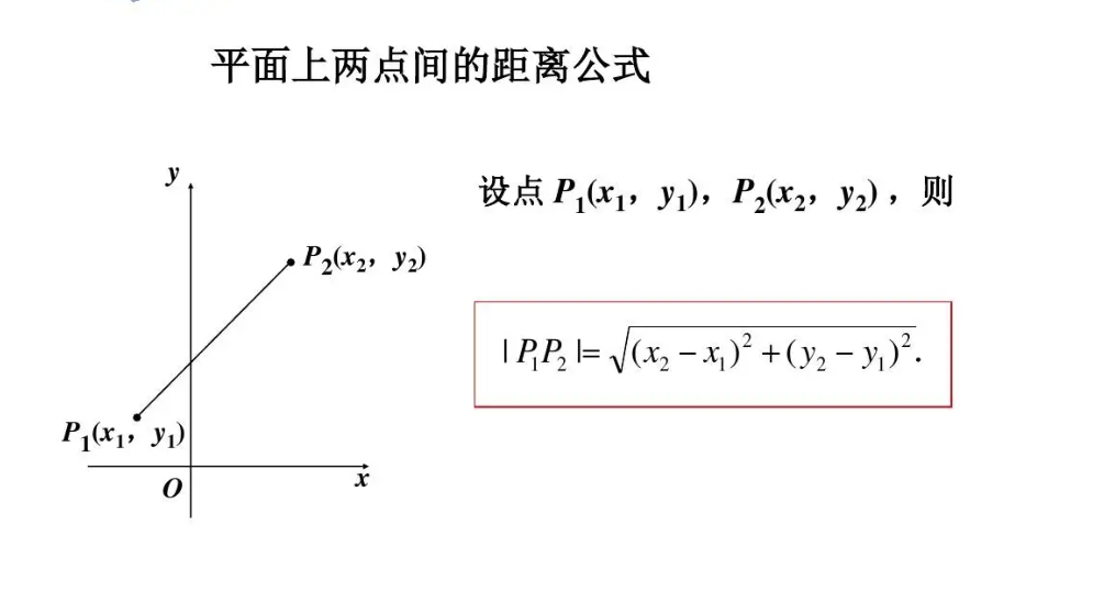 两点之间距离公式？