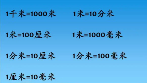 100分米等于多少米
