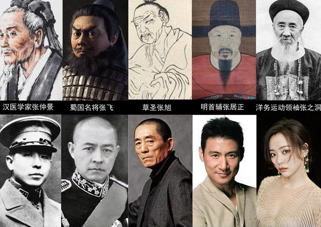 姓张的历史名人有哪些