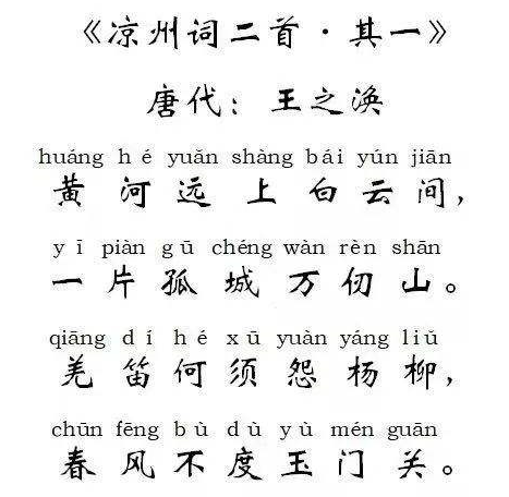 凉州词是谁写的