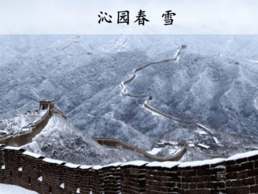 沁园春雪的作者是谁呢？