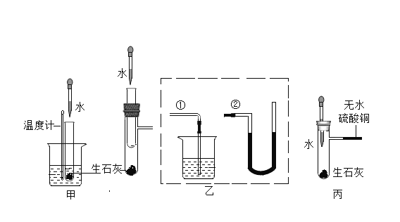 生石灰与水反应的现象是什么?