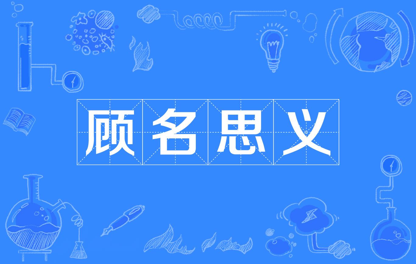 顾名思义的意思