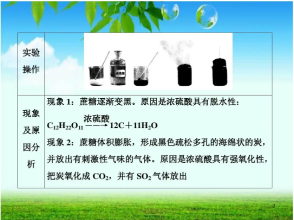 蔗糖与浓硫酸反应的化学方程式是什么