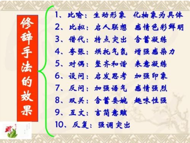有哪些修辞手法