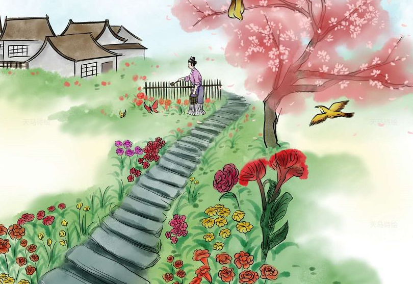 自在娇莺恰恰啼的上一句是什么