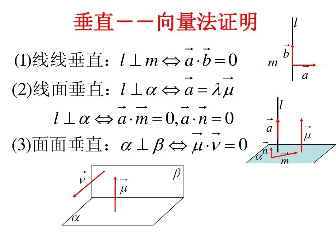 向量垂直公式是什么？
