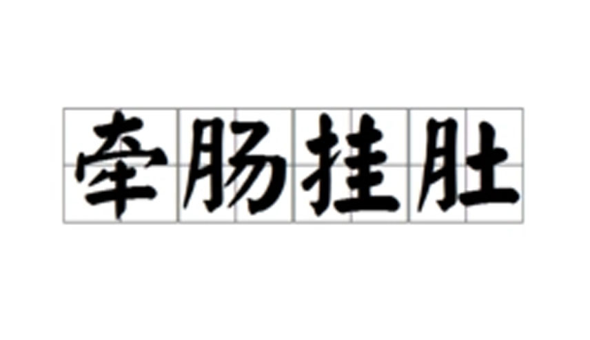 牵肠挂肚的意思