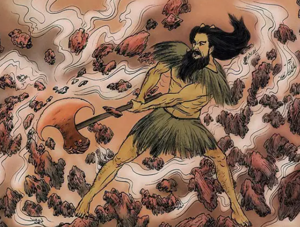 开天辟地的神话人物是谁？