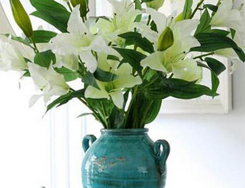 百合花用什么水养