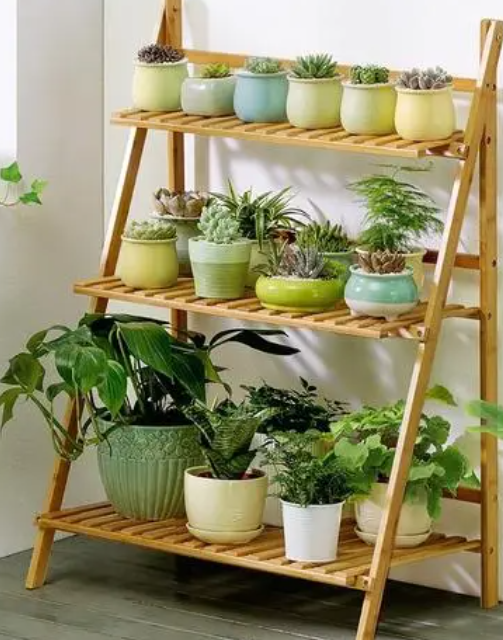 竹子花架能不能放露台