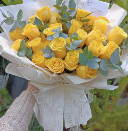 黄玫瑰花束怎么保养