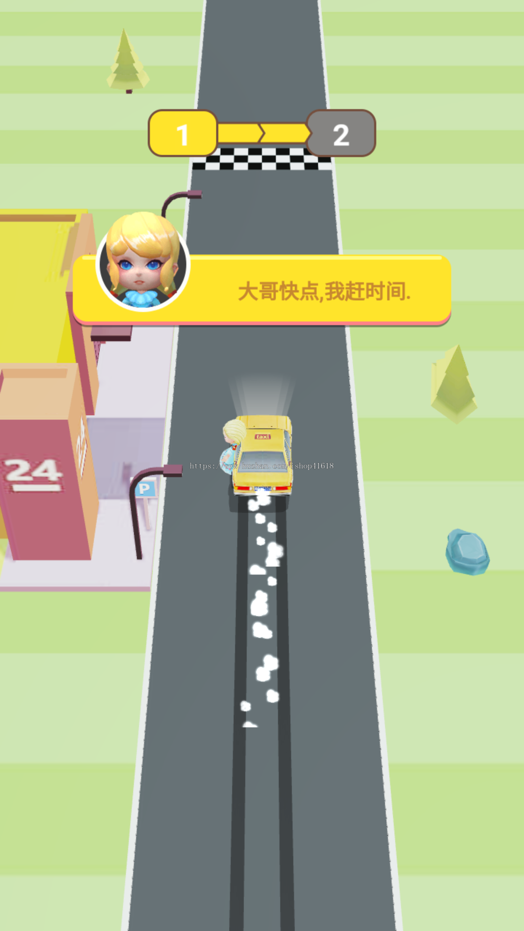 有趣打车3D 有趣游戏 流量主 广告收益 安卓原生对接Sigmob广告 ToBid聚合广告 大吉大利