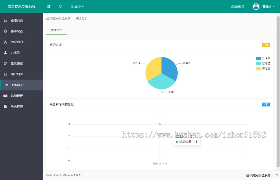 建议提案办理管理系统,问题反馈审核办理,申请审批,php源码