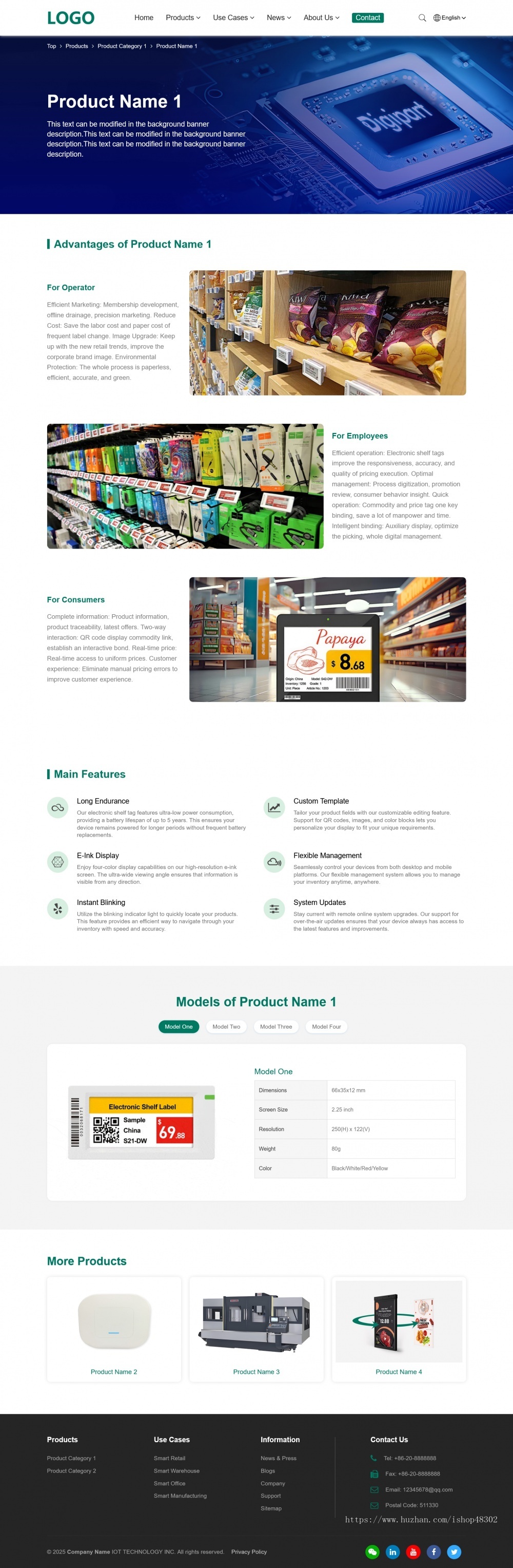 双语公司企业官网网站模板