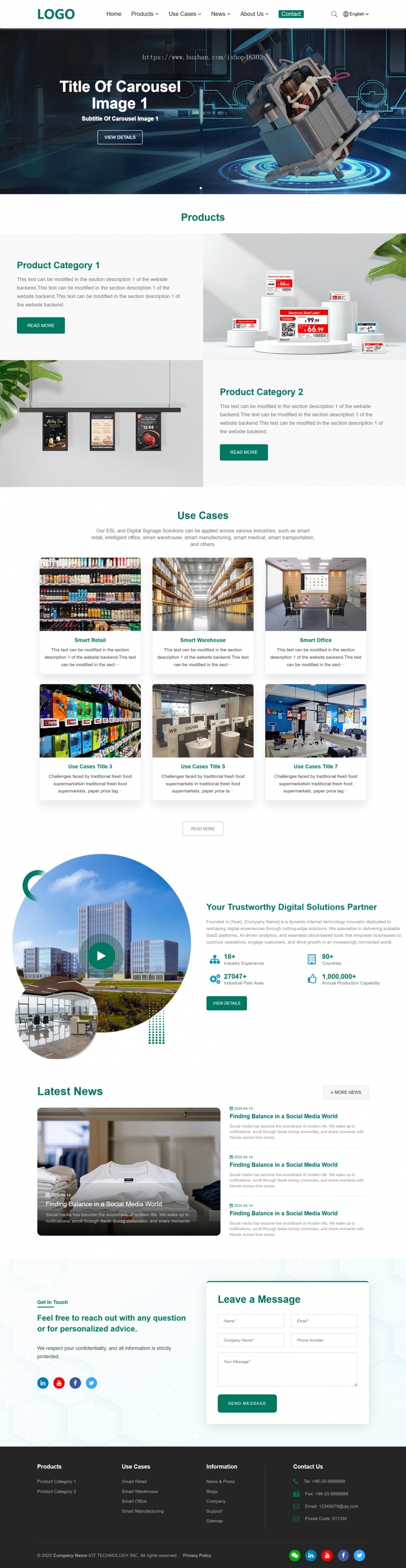双语公司企业官网网站模板