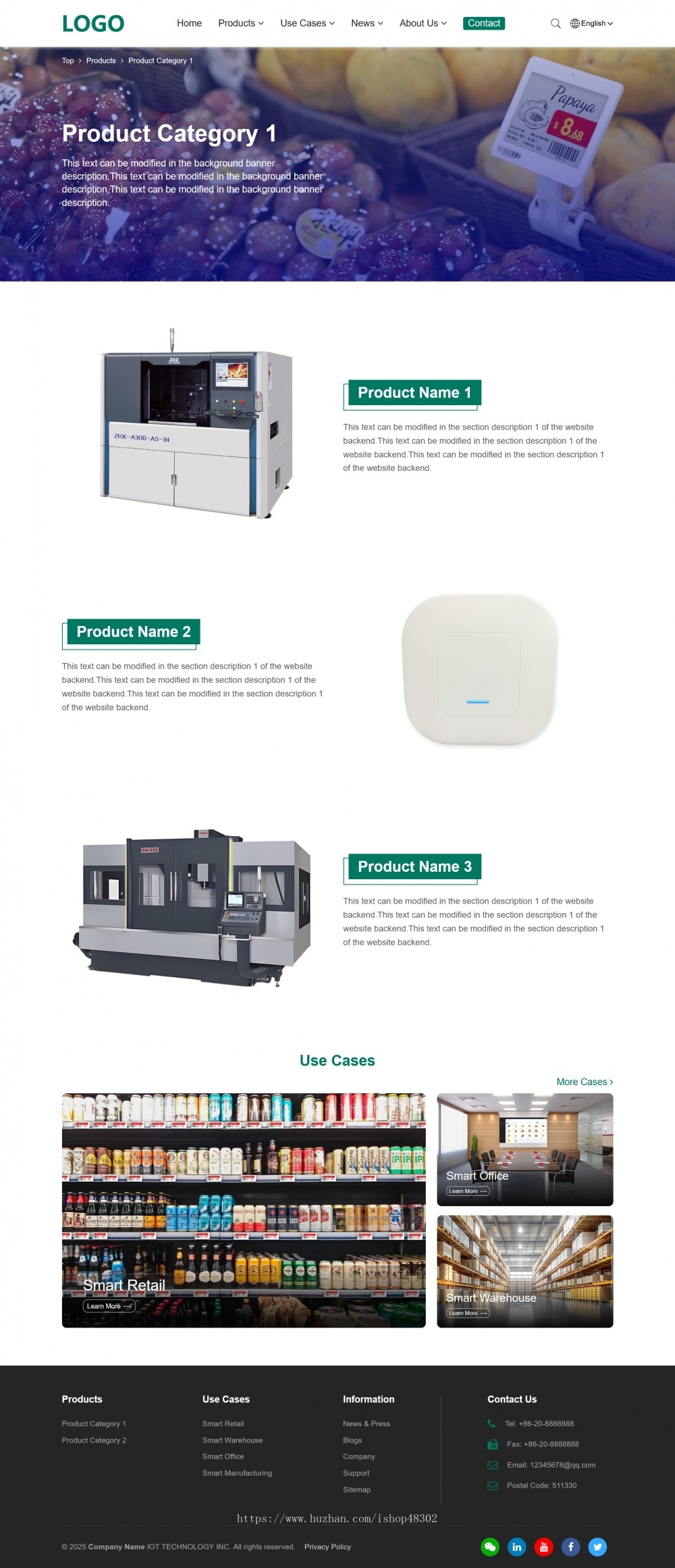 双语公司企业官网网站模板