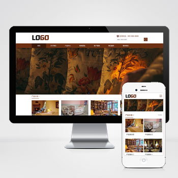 (自适应手机端)家私家纺网站模板 床上用品网站源码下载