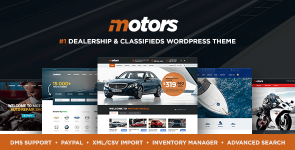 Motors 5.6.70汉化中文版|汽车销售/租赁/分类广告展示WordPress主题模板插图 Motors 5.6.70汉化中文版|汽车销售/租赁/分类广告展示WordPress主题模板