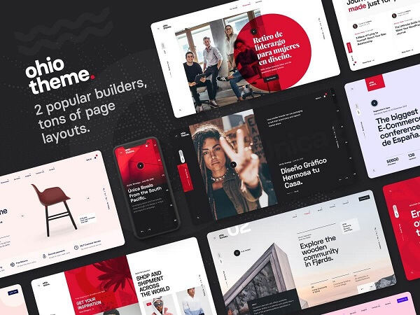 Ohio 3.4.9完美汉化中文版|多功能产品组合及创意展示WordPress企业主题