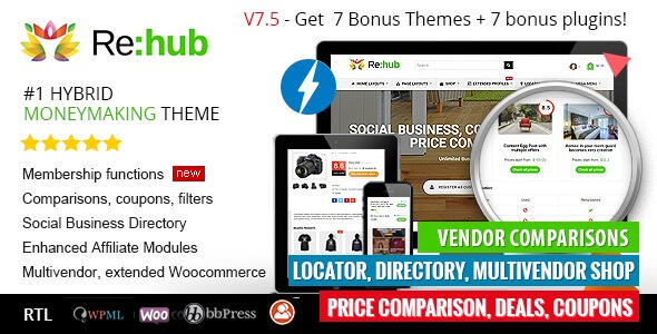 REHub 19.9.2汉化中文版|会员营销/社区主题/多功能响应式WordPress主题模板插图 REHub 19.9.2汉化中文版|会员营销/社区主题/多功能响应式WordPress主题模板