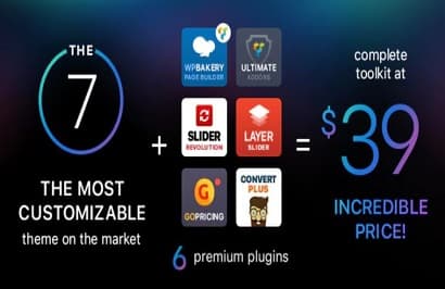 The7主题12.4.2完美汉化中文版|强大多功能自定义设计WordPress企业主题包含模板