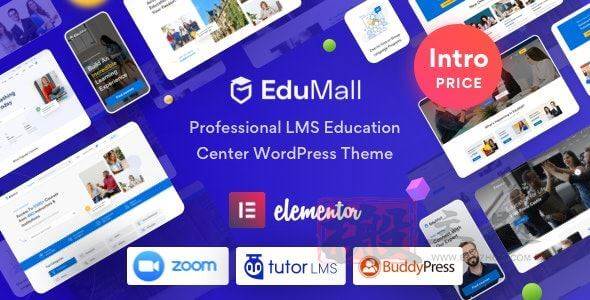 EduMall 4.0.7汉化中文专业版|LMS教育培训中心WordPress企业主题模板