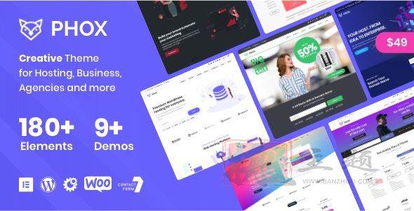 Phox 2.4.5汉化中文版|主机IDC托管WHMCS WordPress高级主题模板