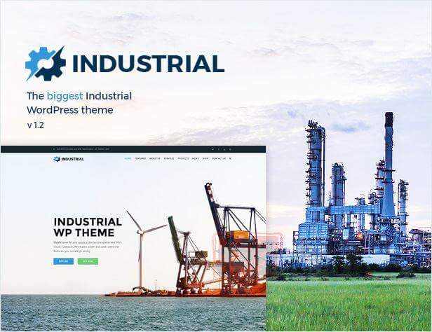 Industrial 1.7.9完美汉化中文版|工业制造工厂响应式WordPress主题模板插图1 Industrial 1.7.9完美汉化中文版|工业制造工厂响应式WordPress主题模板