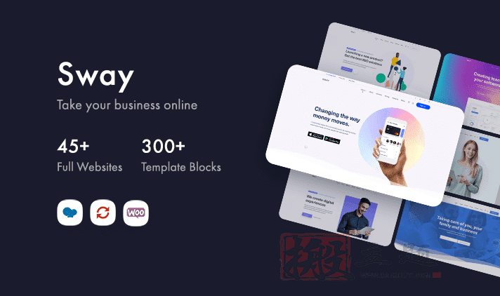 Sway 4.3汉化中文版|含页面生成器的多用途 WordPress企业主题模板插图 Sway 4.3汉化中文版|含页面生成器的多用途 WordPress企业主题模板