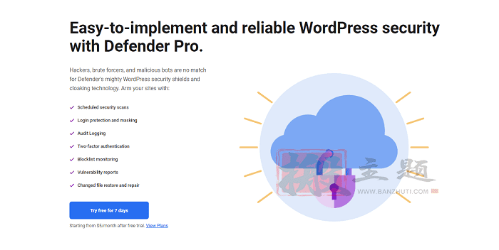 WPMU Dev Defender Pro 5.4.0完美汉化中文版|WordPress高级防火墙安全防护插件