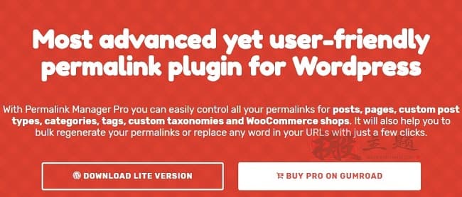 Permalink Manager Pro 2.5.1.3完美汉化中文版|最好的固定链接管理器WordPress插件