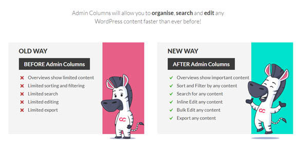 Admin Columns Pro 6.4.21汉化中文版|WordPress后台菜单栏内容列自定义设置插件插图 Admin Columns Pro 6.4.21汉化中文版|WordPress后台菜单栏内容列自定义设置插件