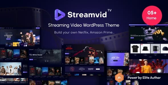 StreamVid 6.2.2汉化中文版|WordPress视频电视剧直播主题下载