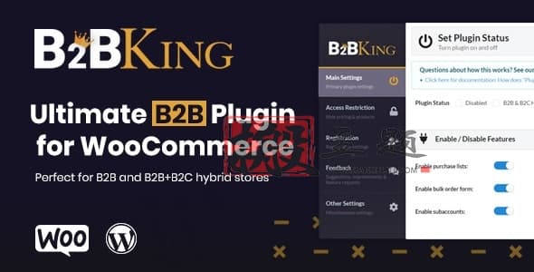 B2BKing Pro 5.3.80汉化中文版|终极WooCommerce B2B和批发插件下载