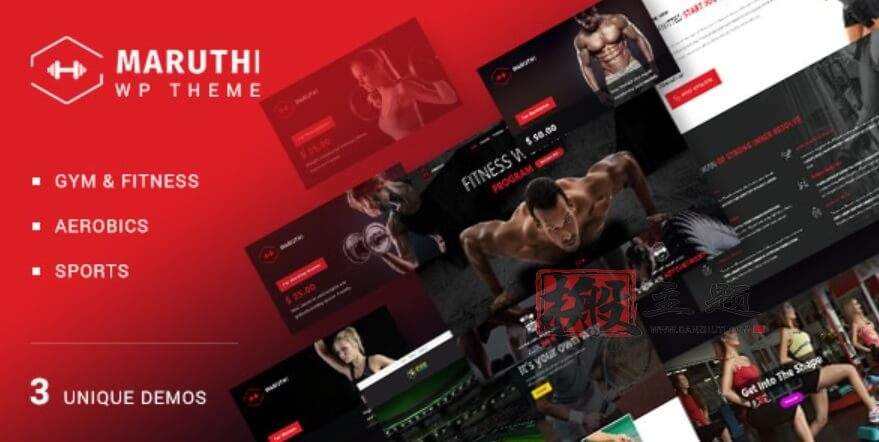 Maruthi 3.0汉化中文版|健身房健身中心康复锻炼WordPress主题下载