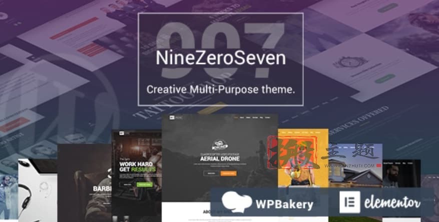 907 NineZeroSeven 5.3.15汉化中文版|多用途多功能企业WordPress主题下载