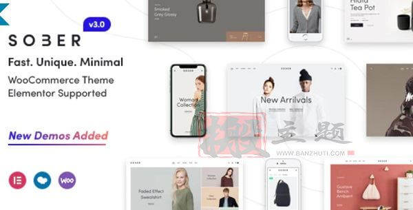 Sober 3.5.7完美汉化中文版|服装科技高级WooCommerce WordPress电子商务主题模板插图 Sober 3.5.7完美汉化中文版|服装科技高级WooCommerce WordPress电子商务主题模板