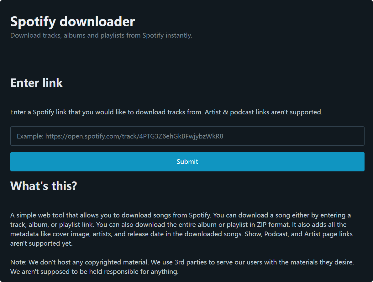 Spotify免费音乐下载器