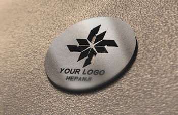 镂空石头质感LOGO样机